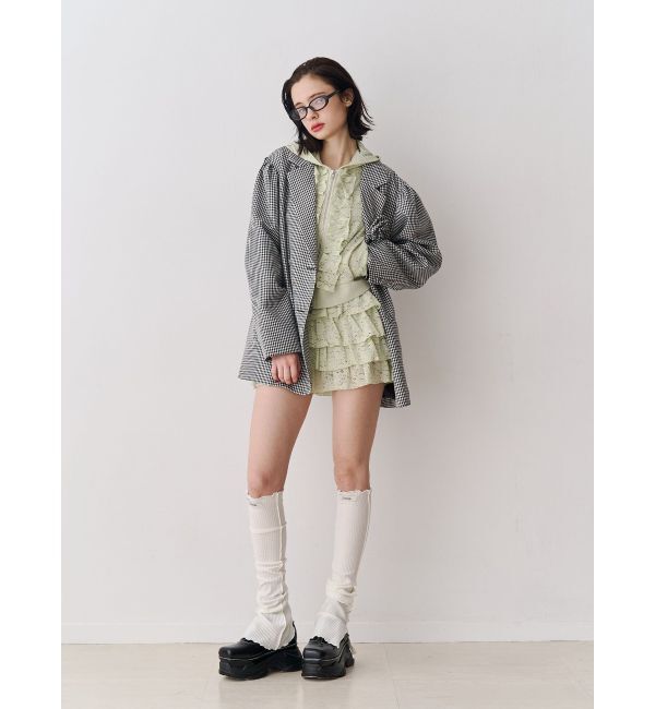 jouetie「レースクロップドZIPフーディー【セットアップ対応】」|その他|