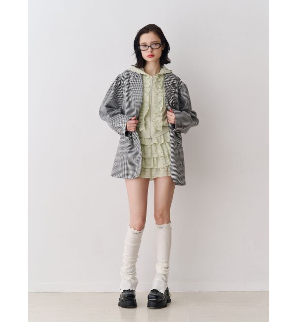 jouetie「レースクロップドZIPフーディー【セットアップ対応】」|その他|