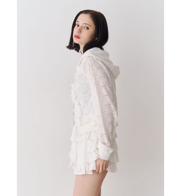 jouetie「レースクロップドZIPフーディー【セットアップ対応】」|その他|