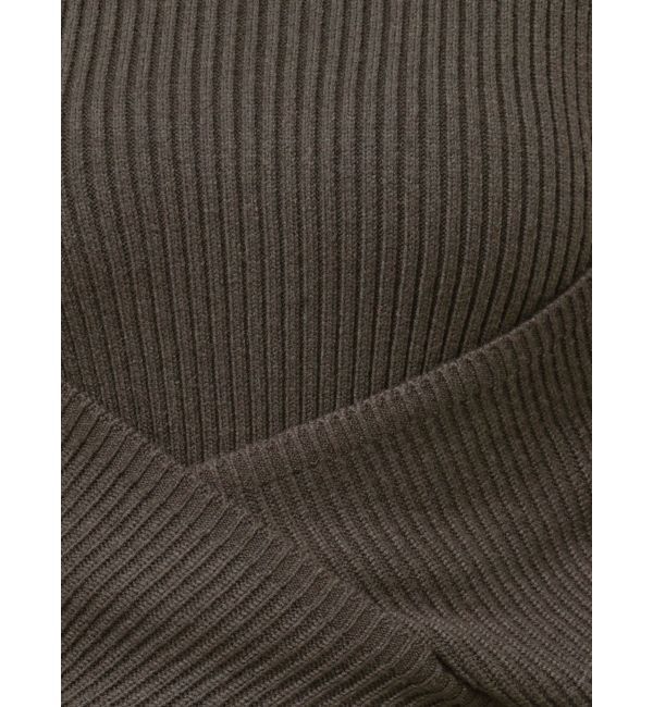 GYDA「アームギャザーレイヤードニットロンパース」|オールインワン|