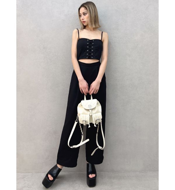 GYDA「ビスチェデザインロンパース」|オールインワン|