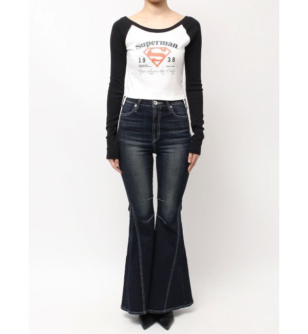 GYDA「SUPERMAN GYDA 2WAYラグランショートトップス」|Tシャツ・カットソー|