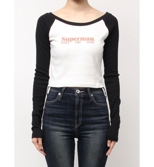 GYDA「SUPERMAN GYDA 2WAYラグランショートトップス」|Tシャツ・カットソー|