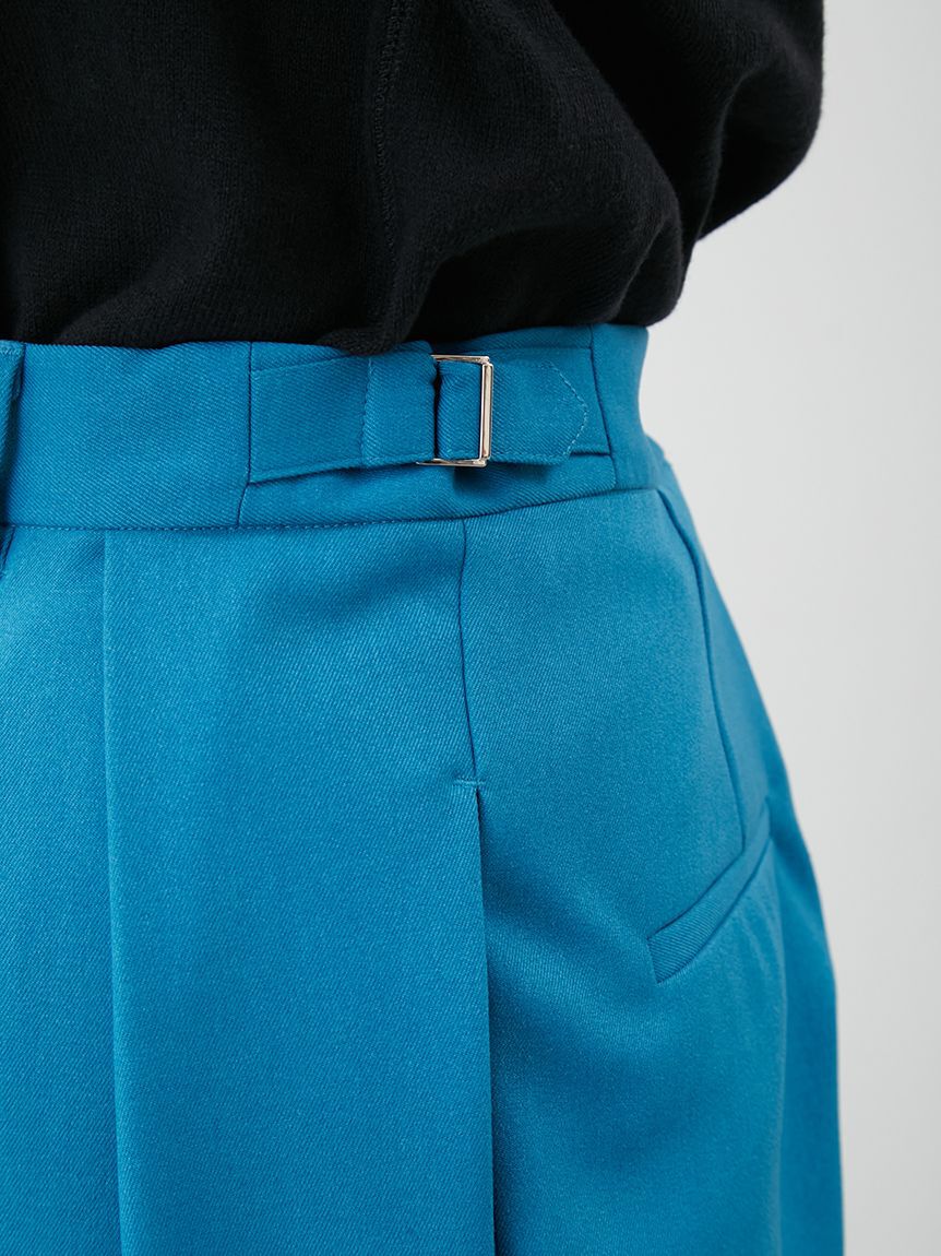 Mila Owen「ウエストベルトタックワイドパンツ」|チノ|