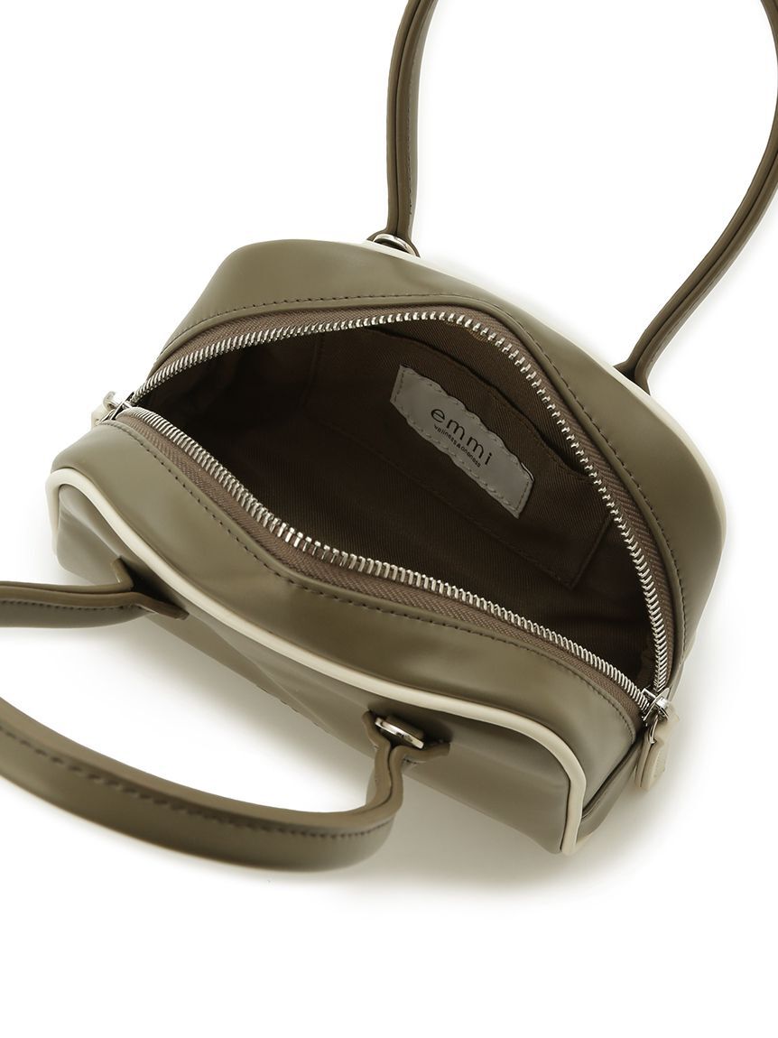 emmi atelier「フェイクレザーパイピングミニボストンバッグ」|ボストンバッグ|