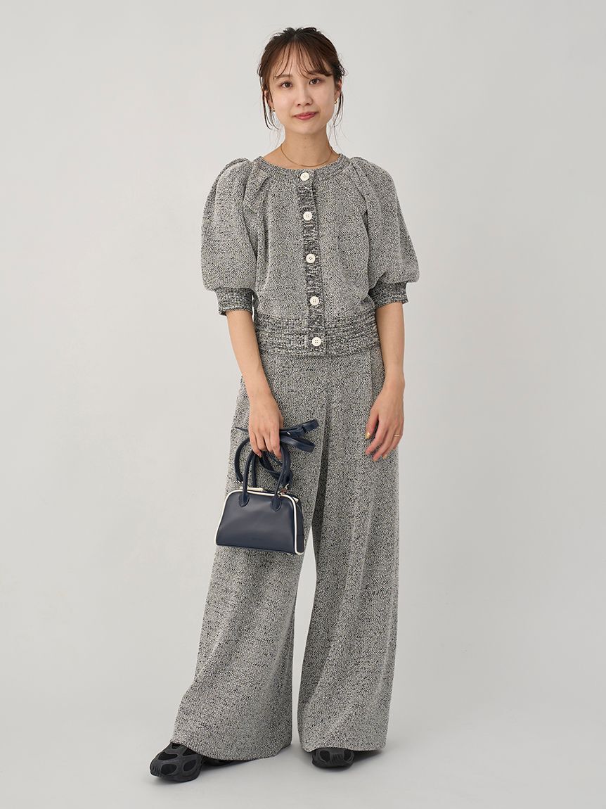 emmi atelier「フェイクレザーパイピングミニボストンバッグ」|ボストンバッグ|