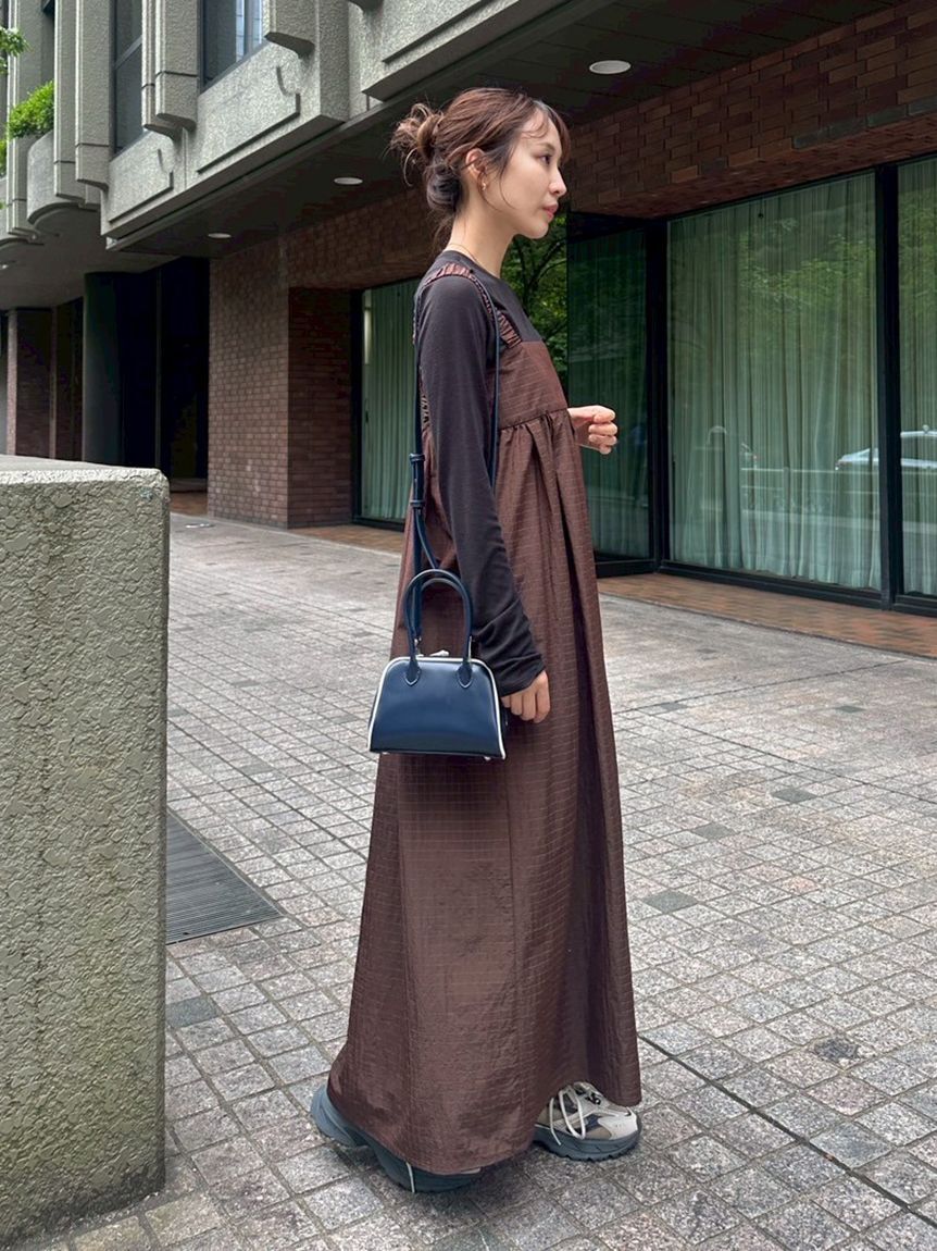 emmi atelier「フェイクレザーパイピングミニボストンバッグ」|ボストンバッグ|