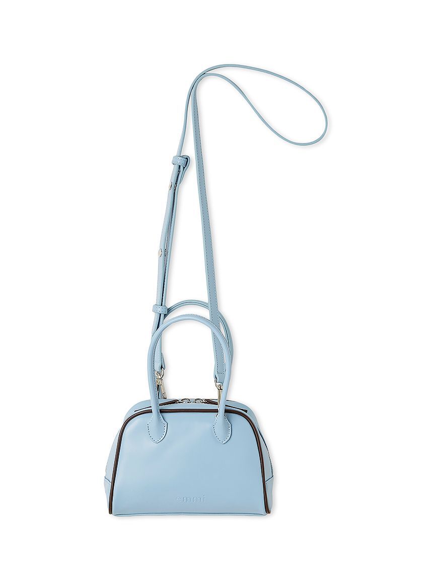 emmi atelier「フェイクレザーパイピングミニボストンバッグ」|ボストンバッグ|