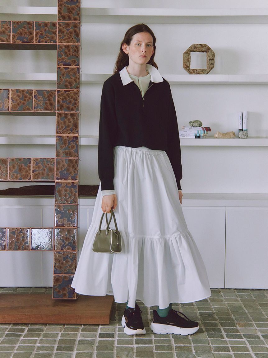 emmi atelier「フェイクレザーパイピングミニボストンバッグ」|ボストンバッグ|