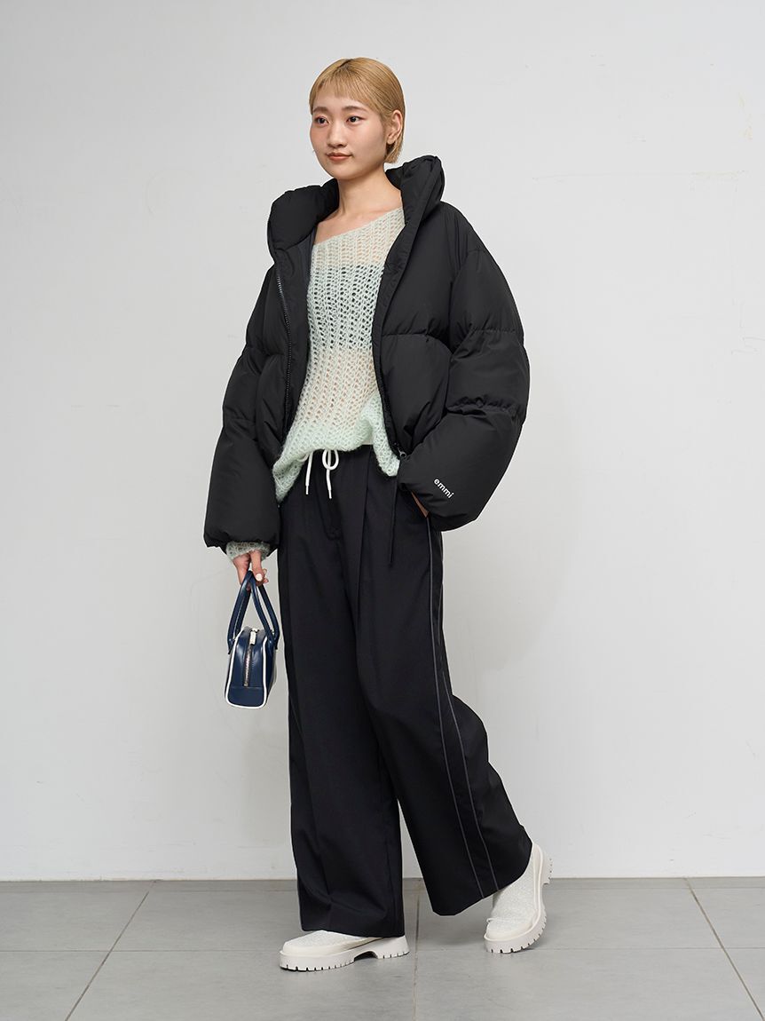 emmi atelier「フェイクレザーパイピングミニボストンバッグ」|ボストンバッグ|