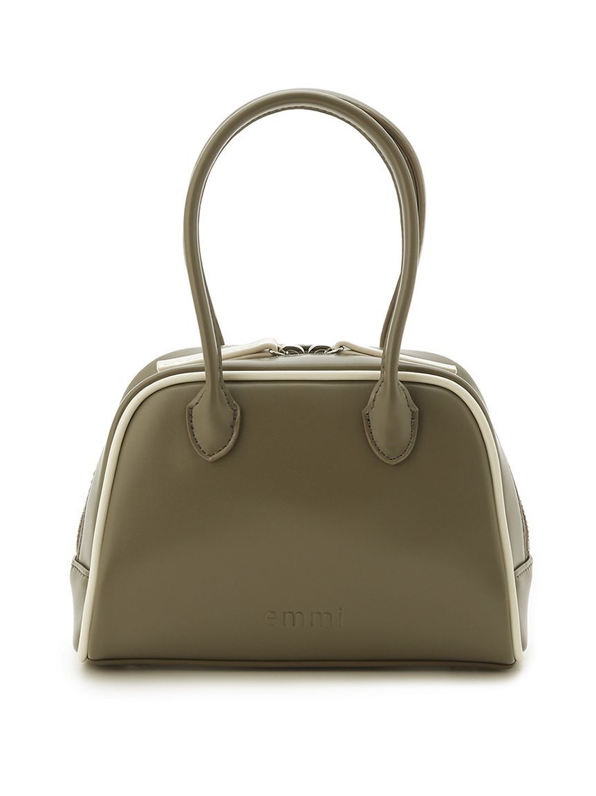 emmi atelier「フェイクレザーパイピングミニボストンバッグ」|ボストンバッグ|