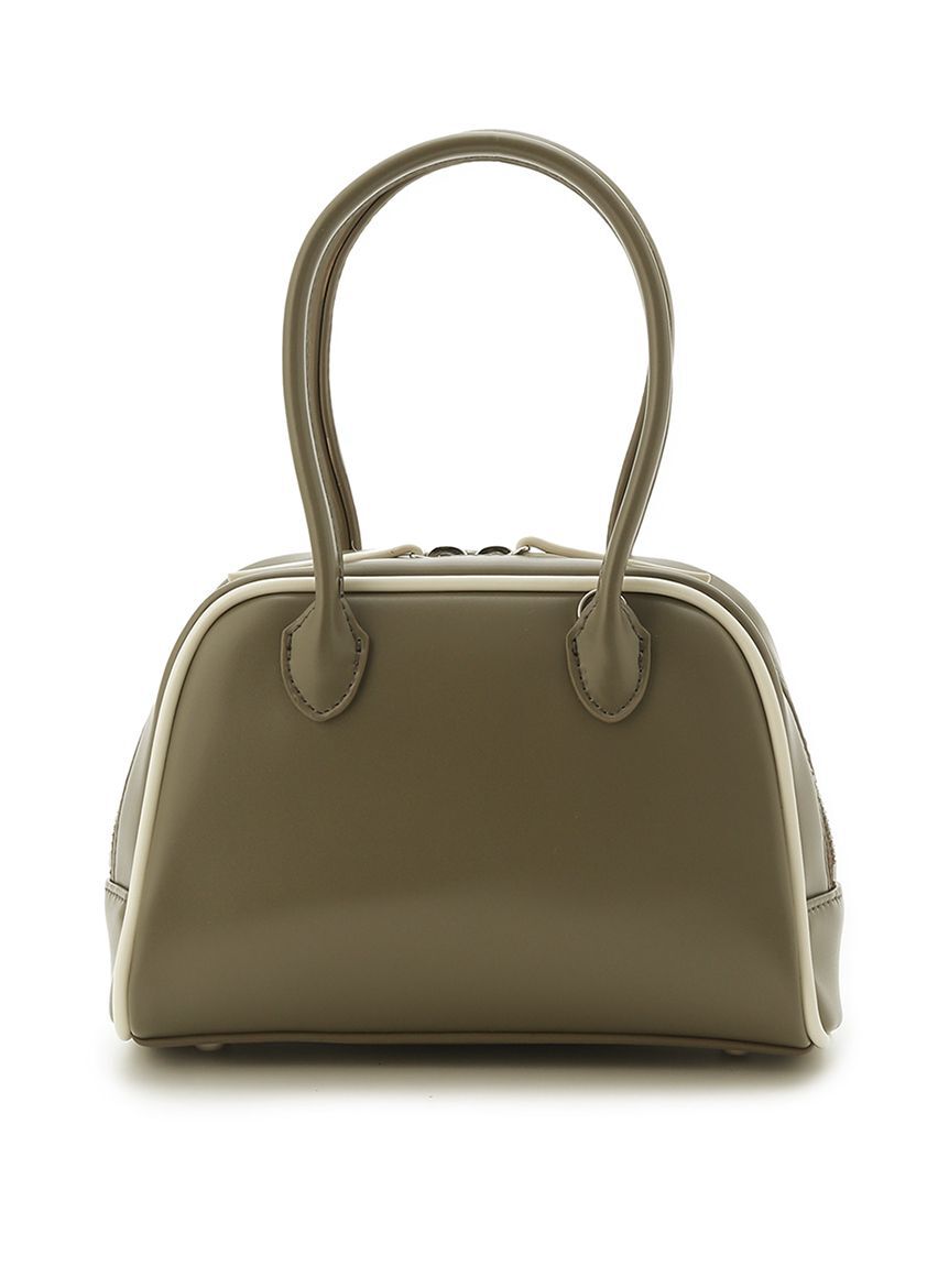 emmi atelier「フェイクレザーパイピングミニボストンバッグ」|ボストンバッグ|