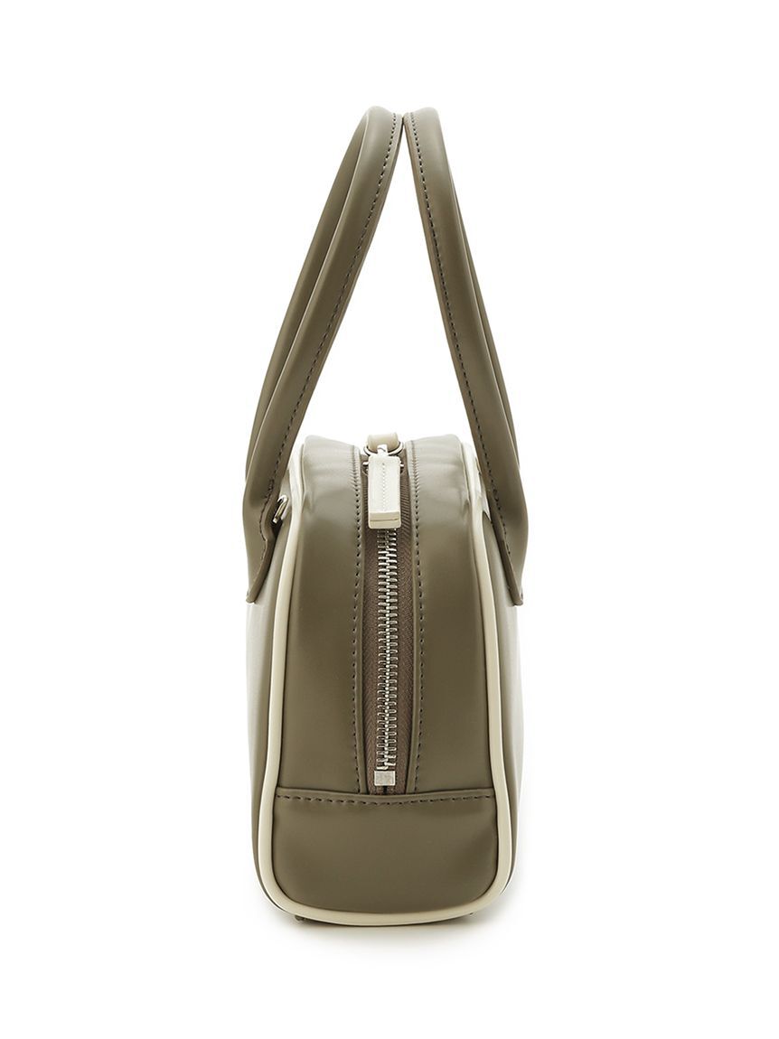 emmi atelier「フェイクレザーパイピングミニボストンバッグ」|ボストンバッグ|