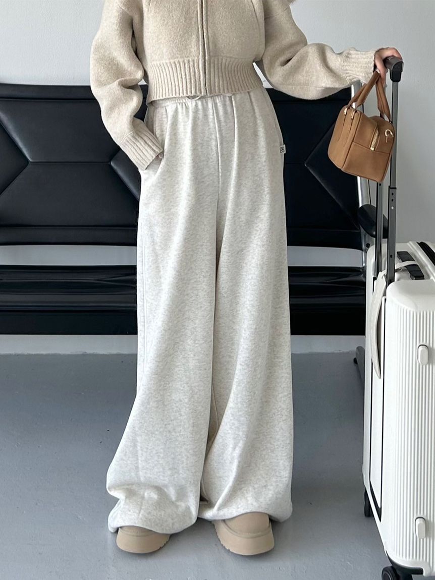 SNIDEL「【WEB限定カラーあり】UVカットスウェットワイドパンツ」|チノ|