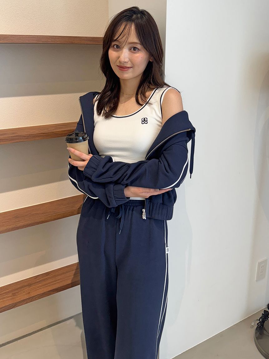 SNIDEL「【WEB限定カラーあり】UVカットスウェットワイドパンツ」|チノ|