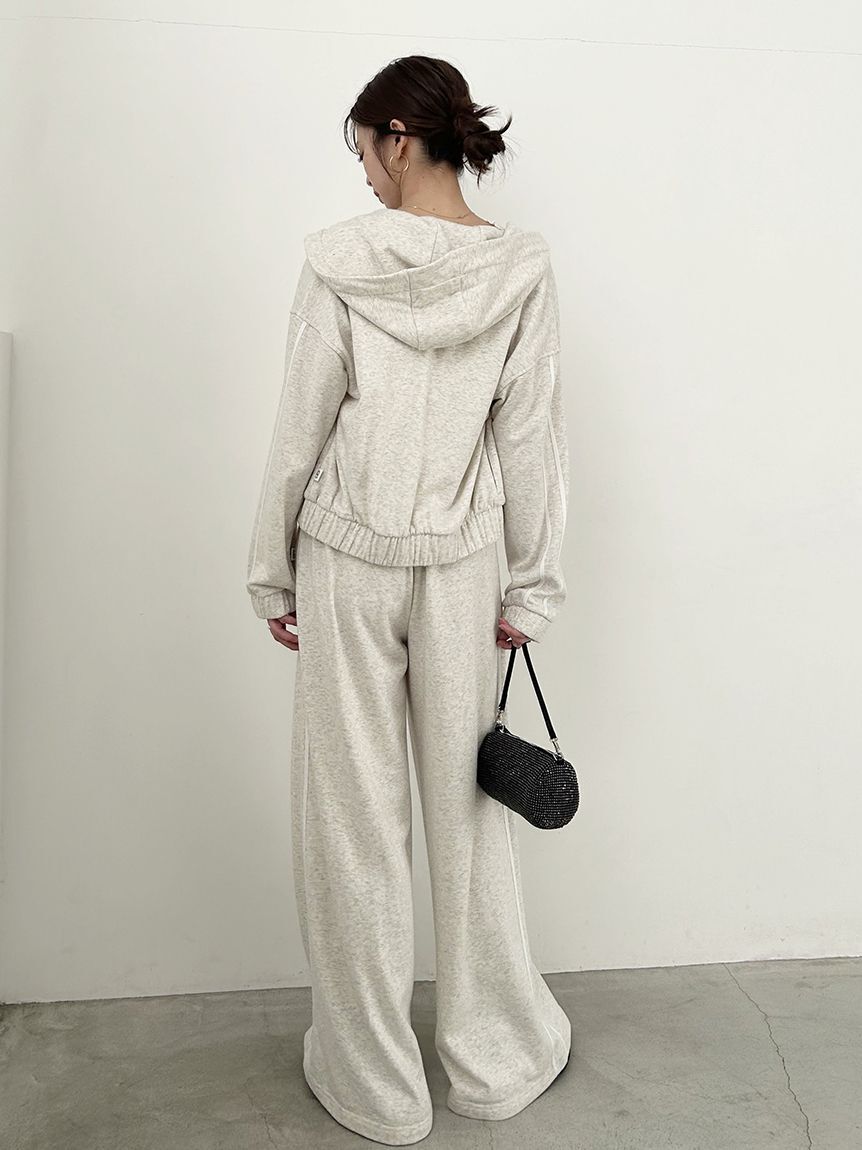 SNIDEL「【WEB限定カラーあり】UVカットスウェットワイドパンツ」|チノ|