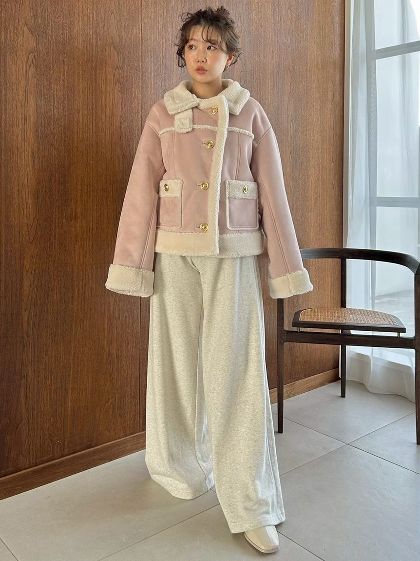 SNIDEL「【WEB限定カラーあり】UVカットスウェットワイドパンツ」|チノ|