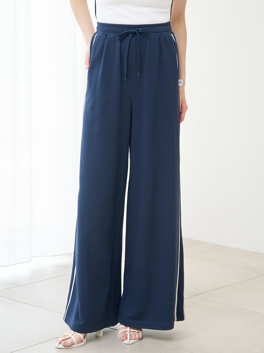 SNIDEL「【WEB限定カラーあり】UVカットスウェットワイドパンツ」|チノ|