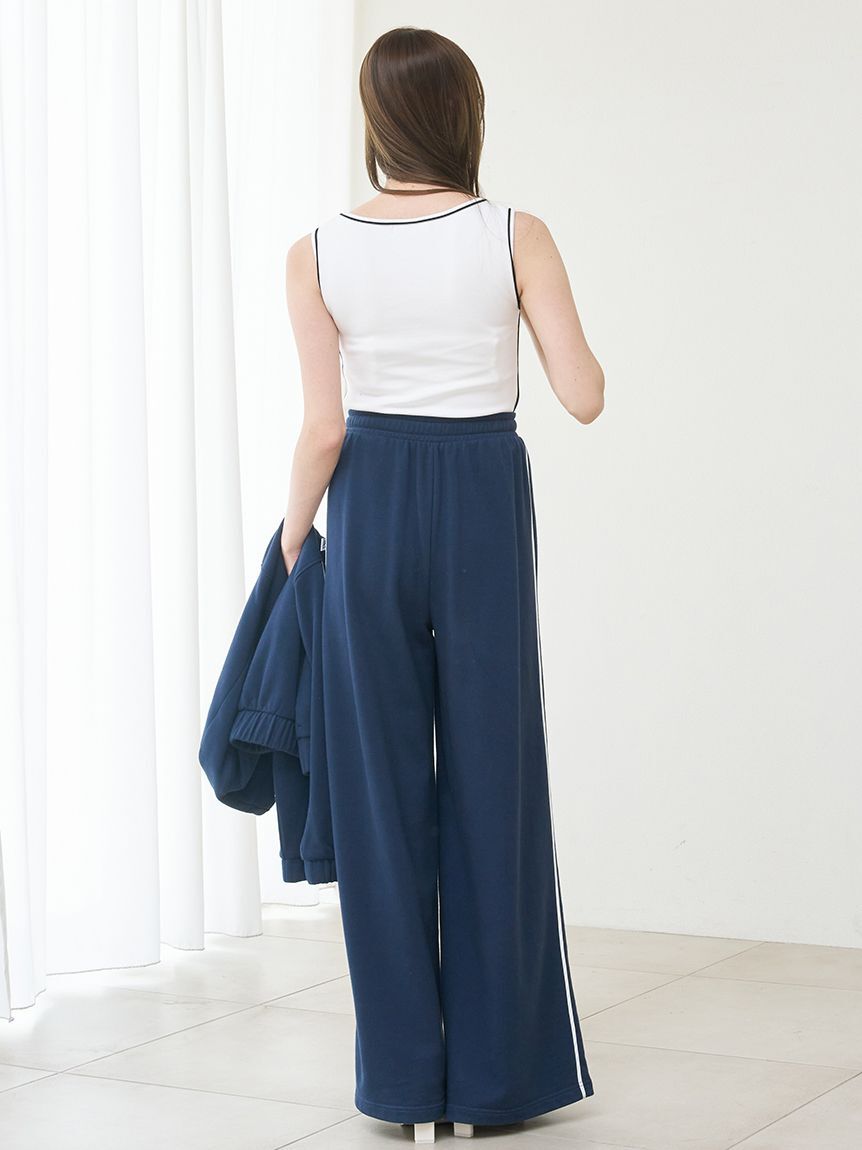 SNIDEL「【WEB限定カラーあり】UVカットスウェットワイドパンツ」|チノ|