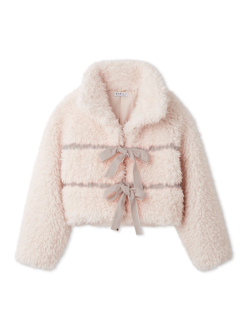 SNIDEL「Sustainableリボンボアショートコート」|その他|LPNK