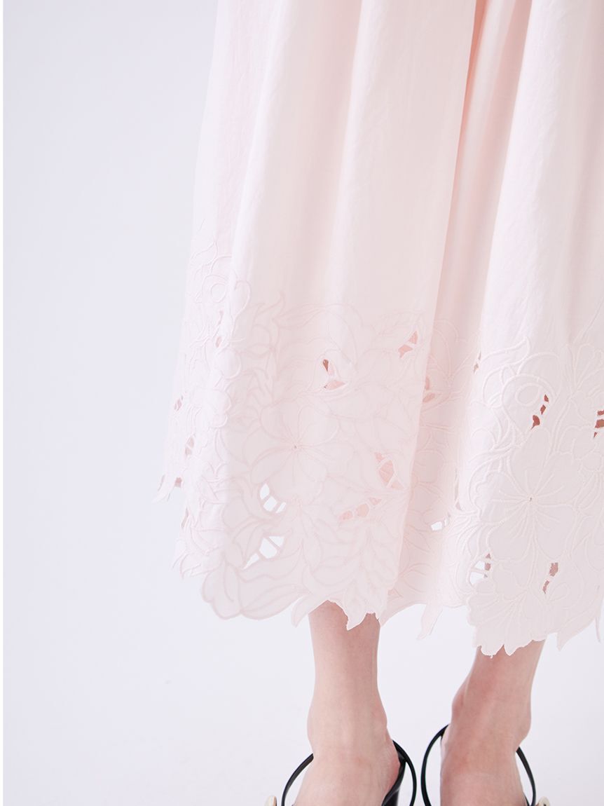 SNIDEL「エンブロイダリースカート」|スカート|