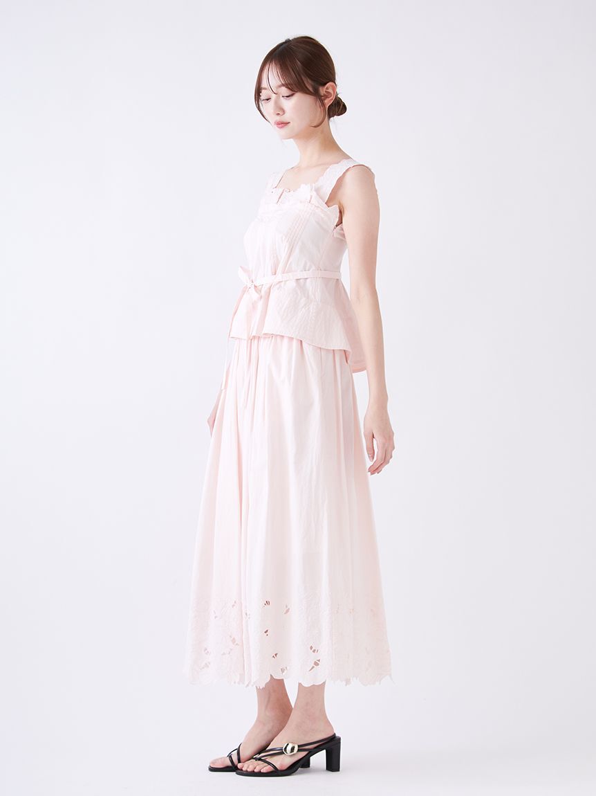 SNIDEL「エンブロイダリースカート」|スカート|