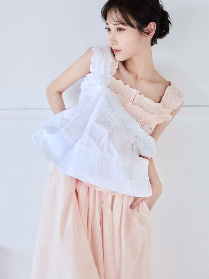 SNIDEL「エンブロイダリースカート」|スカート|