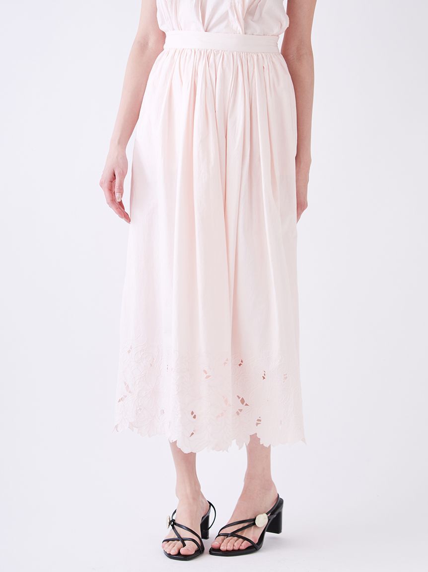 SNIDEL「エンブロイダリースカート」|スカート|