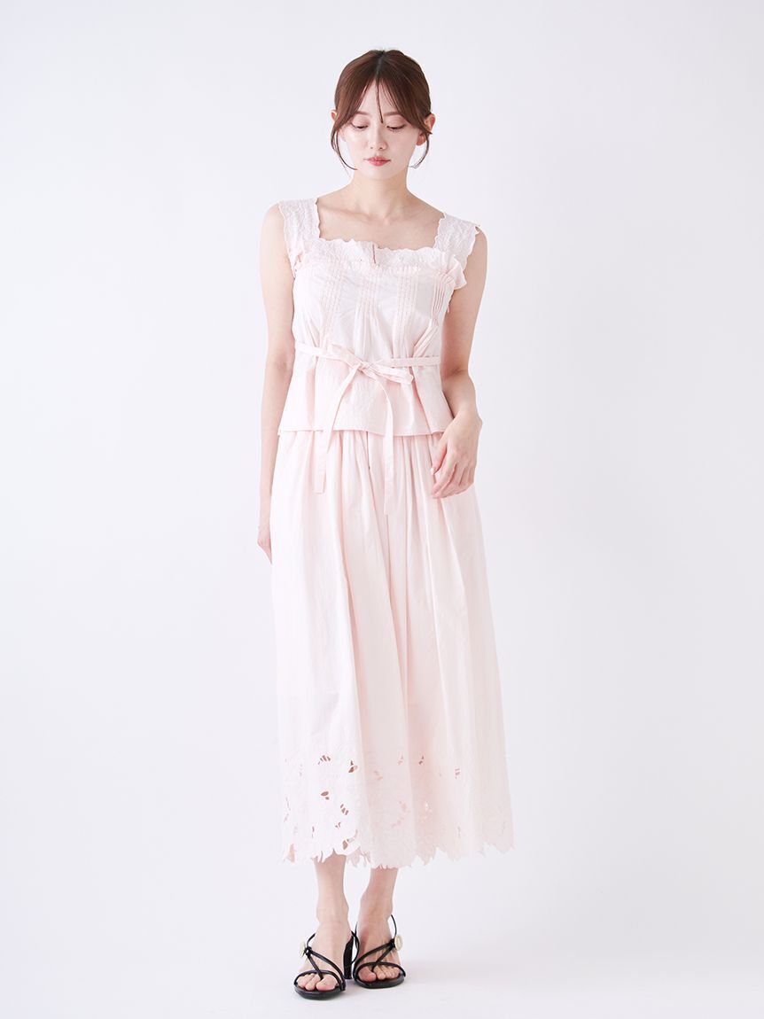 SNIDEL「エンブロイダリートップス」|シャツ・ブラウス|