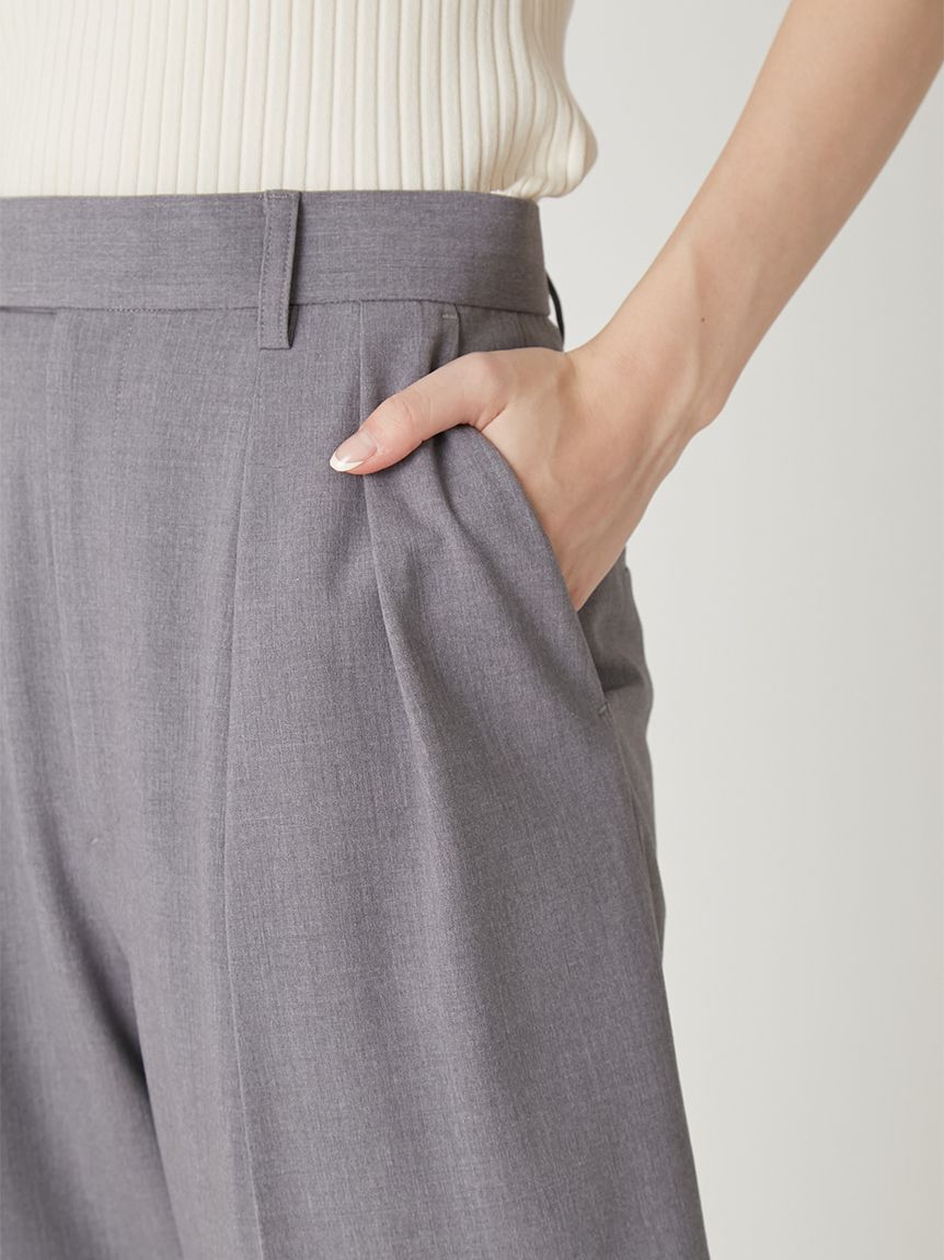 FRAY I.D「セミワイドストレートパンツ／ウォッシャブル」|チノ|