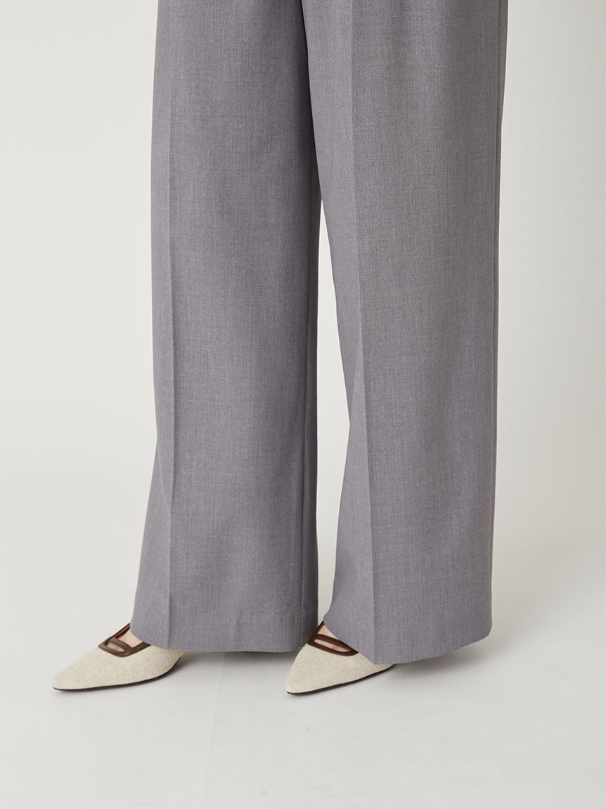 FRAY I.D「セミワイドストレートパンツ／ウォッシャブル」|チノ|