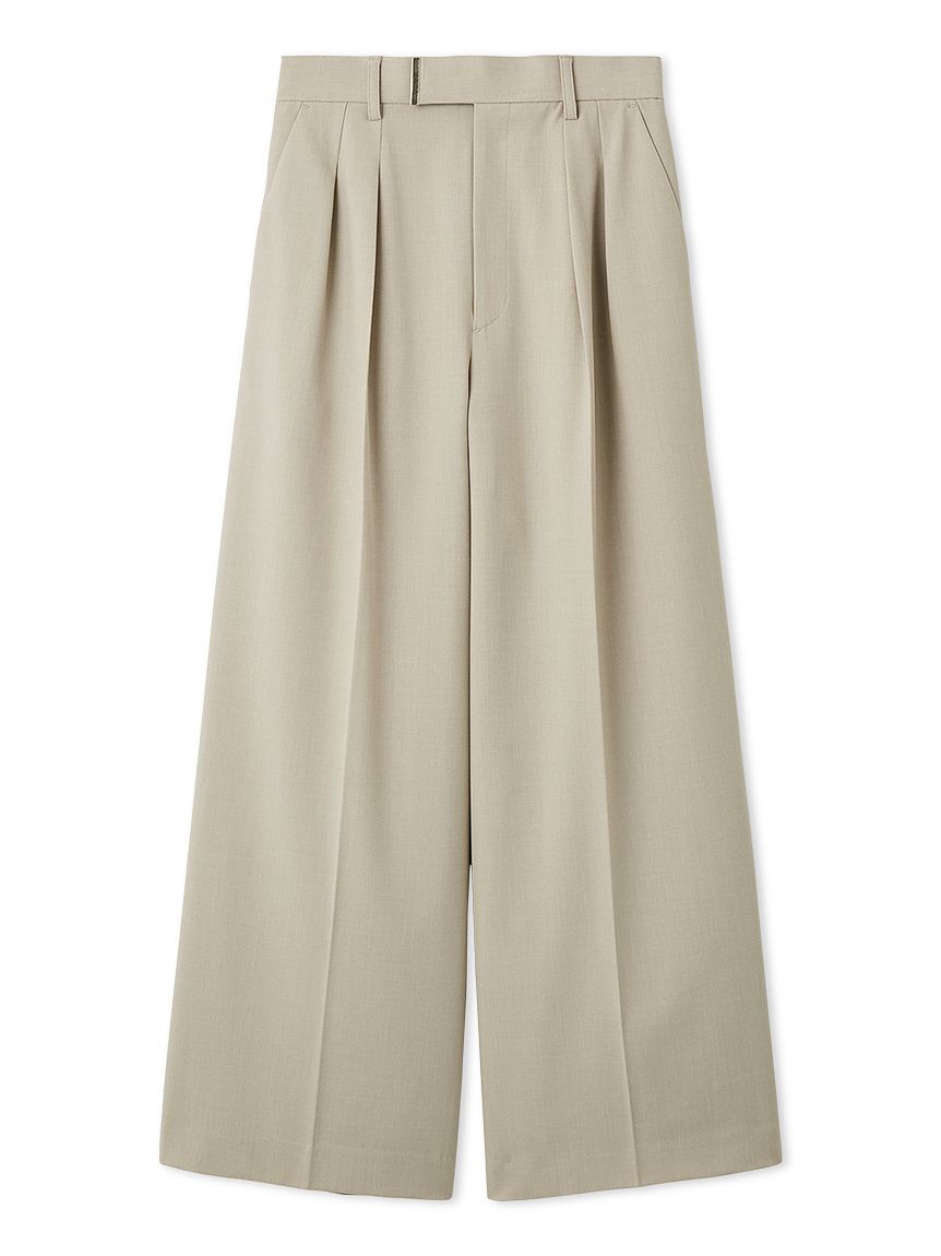 FRAY I.D「セミワイドストレートパンツ／ウォッシャブル」|チノ|BEG