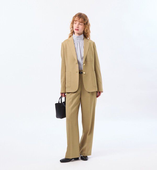 MACKINTOSH PHILOSOPHY「【LEE4月号/蛯原友里さん着用】【TROTTER（トロッター）シリーズ】アクションツイルワイドパンツ」|スラックス|