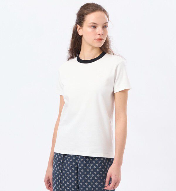 MACKINTOSH PHILOSOPHY「ラッケンブースリンガーネックTシャツ」|Tシャツ・カットソー|オフホワイト