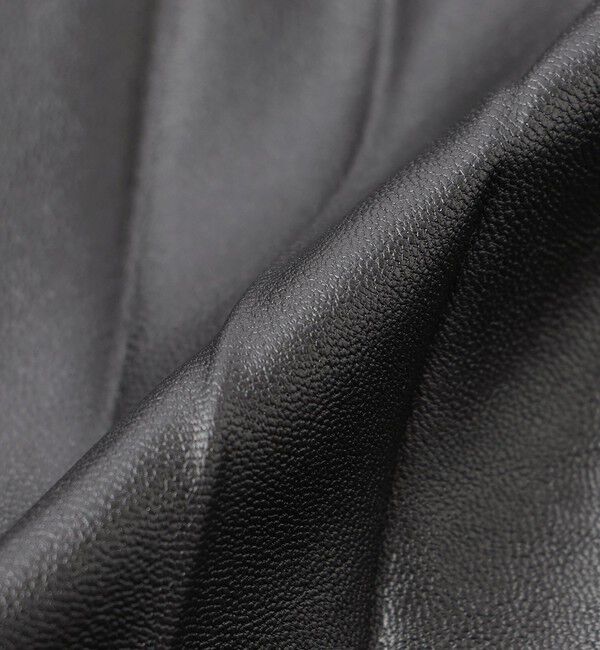  「シンセティックレザーアシンメトリープリーツスカート」|スカート|