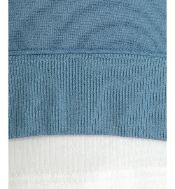 ikka kids「【洗濯機で洗える／親子おそろい】GOKU楽ダンボールレイヤープルオーバー（120~160cm）」|Tシャツ・カットソー|