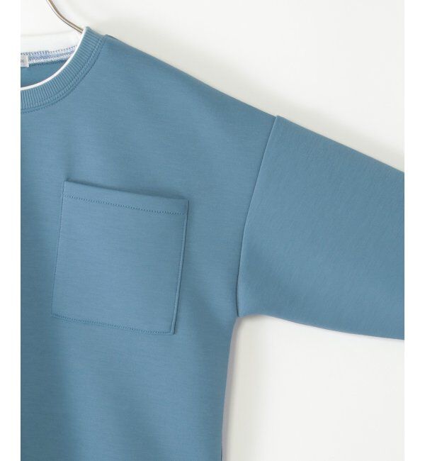 ikka kids「【洗濯機で洗える／親子おそろい】GOKU楽ダンボールレイヤープルオーバー（120~160cm）」|Tシャツ・カットソー|