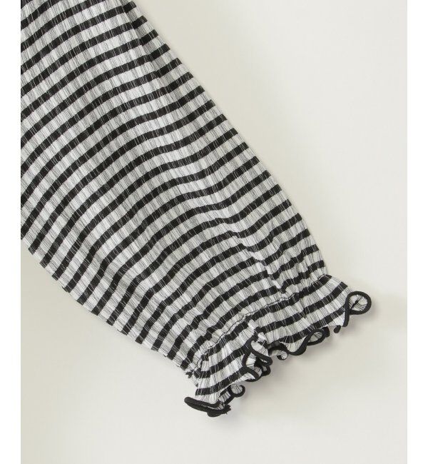 ikka kids「ブラウスライクチェック7分袖プルオーバー（120~160cm）」|Tシャツ・カットソー|