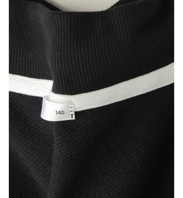 ikka kids「ロープ襟ポケ付き袖ロゴトレーナー（120~160cm）」|Tシャツ・カットソー|