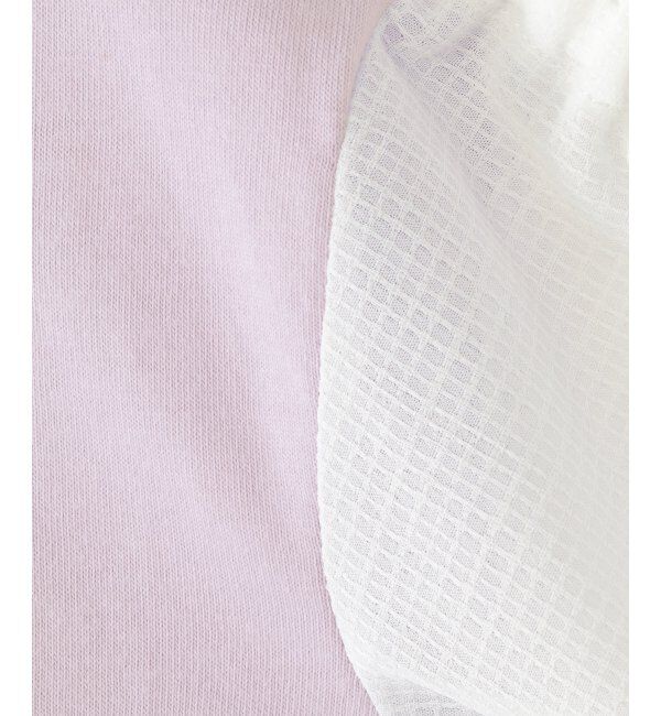 ikka kids「袖布帛シャーリング7分Tシャツ（120~160cm）」|Tシャツ・カットソー|