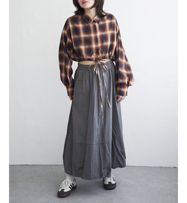 VENCE share style「裾ドロストショートシャツ」|シャツ・ブラウス|
