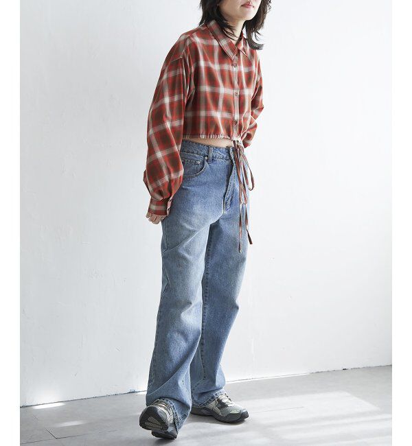 VENCE share style「裾ドロストショートシャツ」|シャツ・ブラウス|