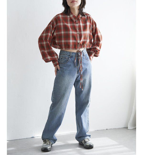 VENCE share style「裾ドロストショートシャツ」|シャツ・ブラウス|