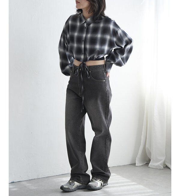 VENCE share style「裾ドロストショートシャツ」|シャツ・ブラウス|