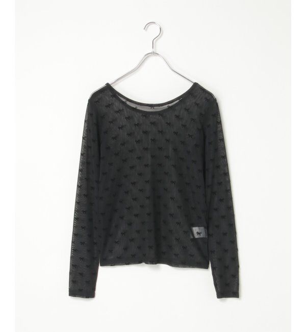 VENCE share style「シアーリボンフロッキープルオーバー」|Tシャツ・カットソー|