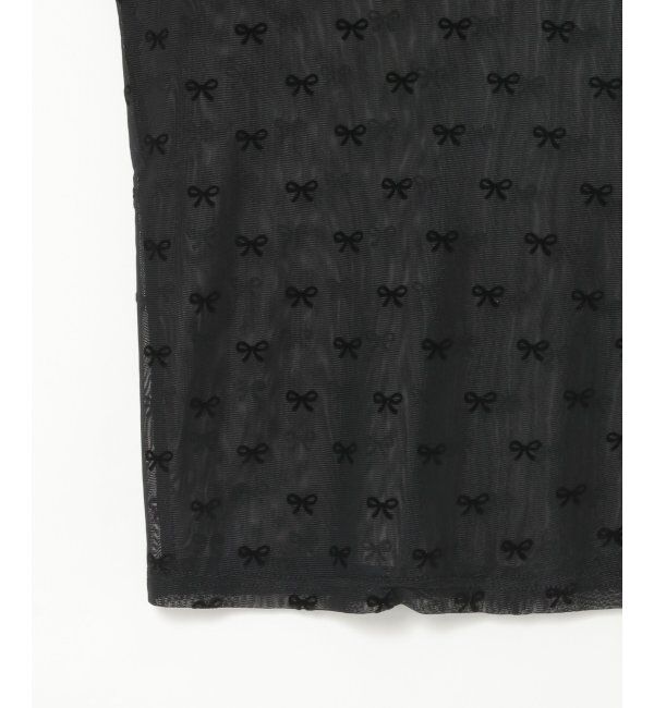 VENCE share style「シアーリボンフロッキープルオーバー」|Tシャツ・カットソー|