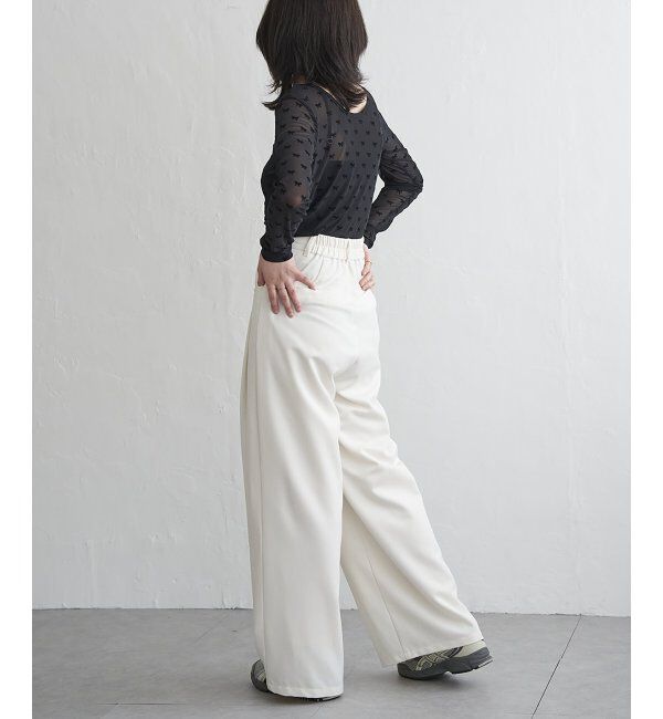 VENCE share style「シアーリボンフロッキープルオーバー」|Tシャツ・カットソー|