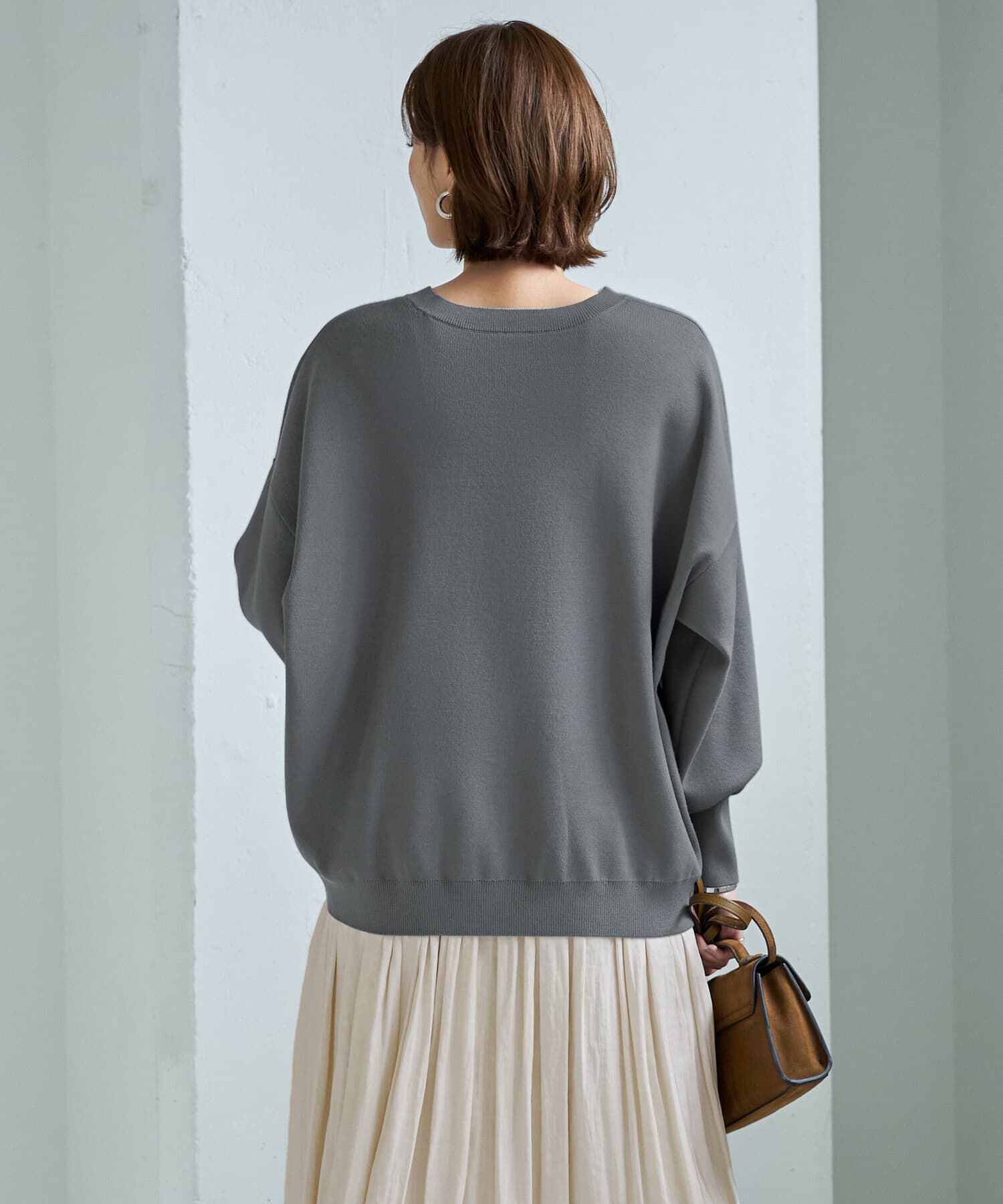 STYLE DELI「スムースハイゲージゆったりクルーネックニット」|ニット・セーター|