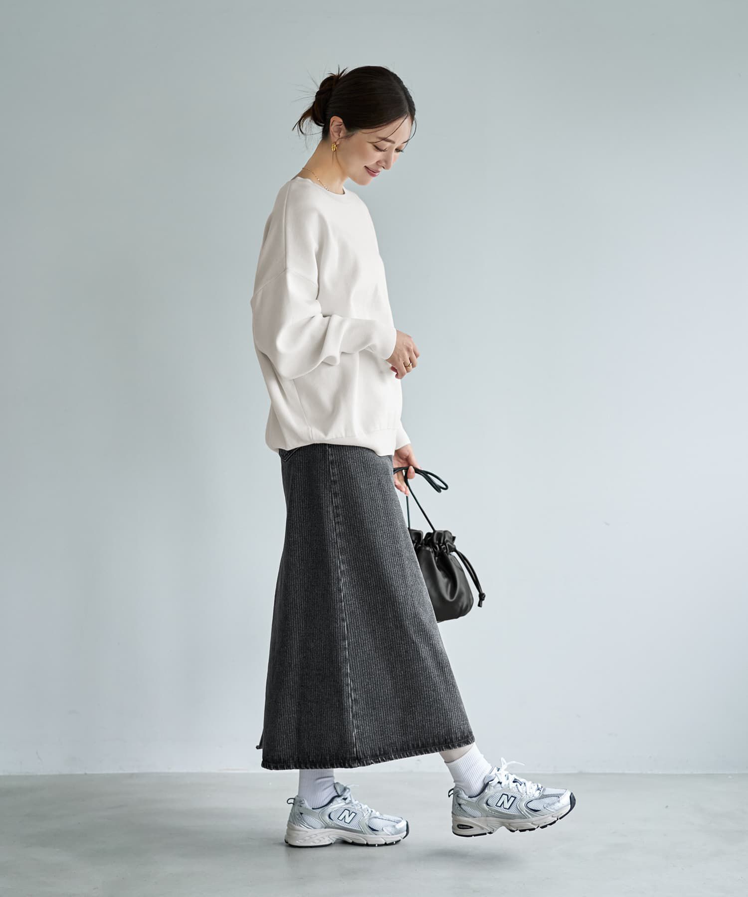 STYLE DELI「スムースハイゲージゆったりクルーネックニット」|ニット・セーター|