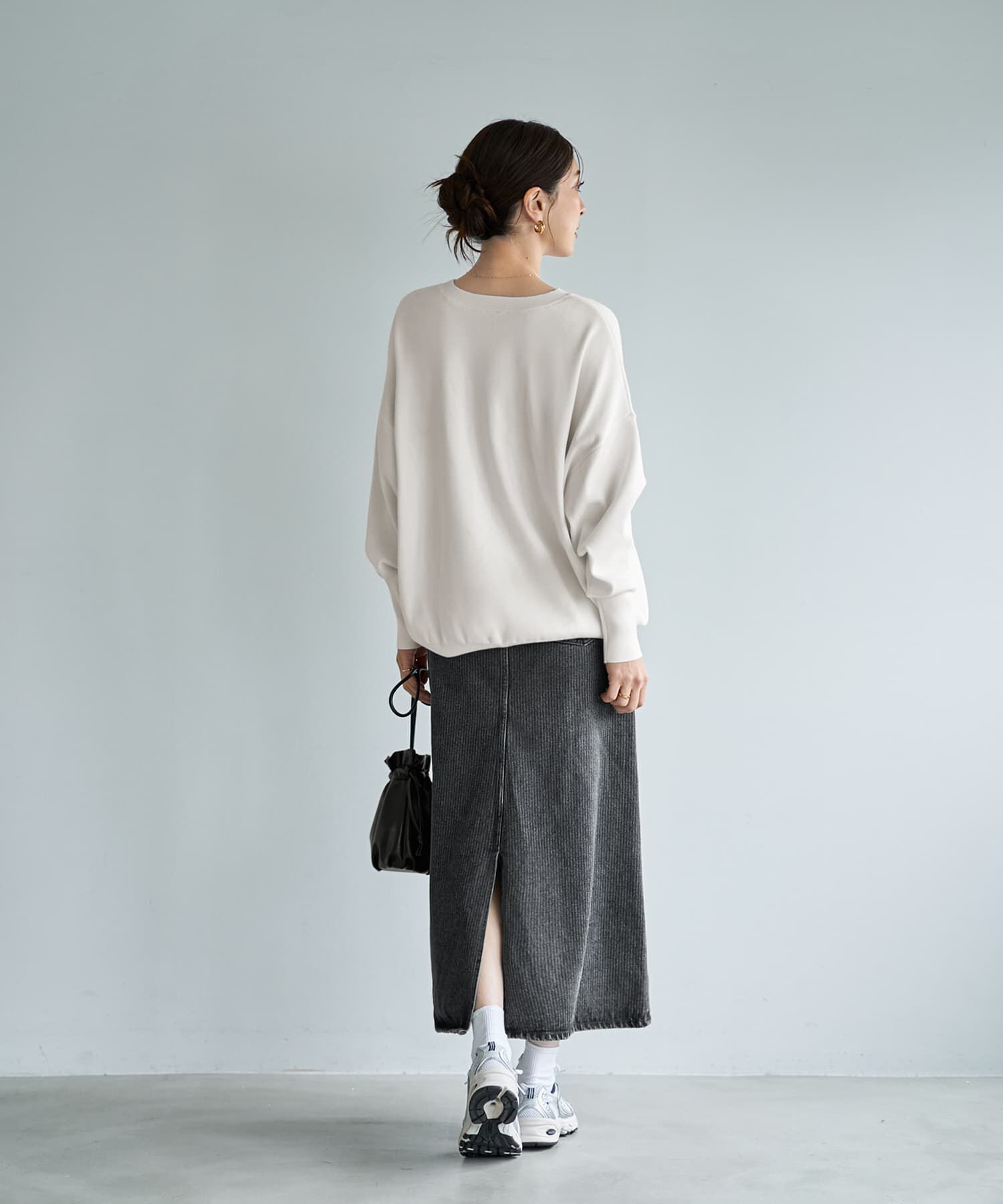 STYLE DELI「スムースハイゲージゆったりクルーネックニット」|ニット・セーター|